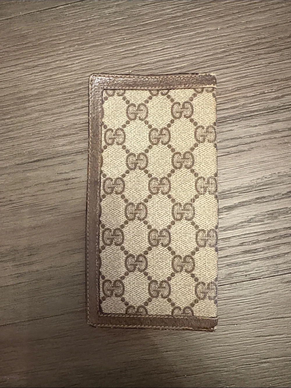 Gucci Beige & Brown Monogram Long Wallet - Picture 4 of 9